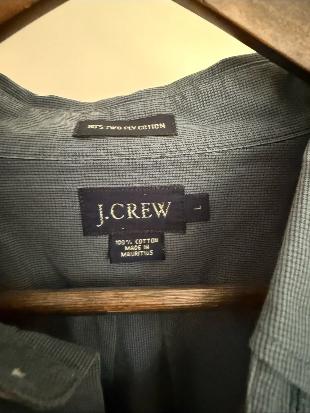 J. Crew Men's Button-Down Shirt in Deep Blue